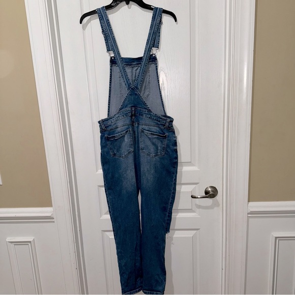 Others Follow Melanie Distressed Overalls in Classic Blue Ladies M stretch - Picture 9 of 14